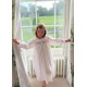 Nightingale Girl's Dress Moonstone with Kir Royale Hand Smocking